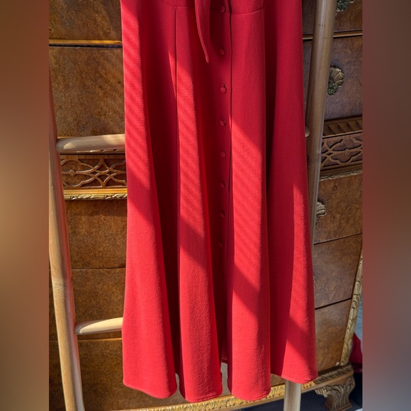 Sezane Ophelia Dress Corail - Size 34 - Picture 7 of 7